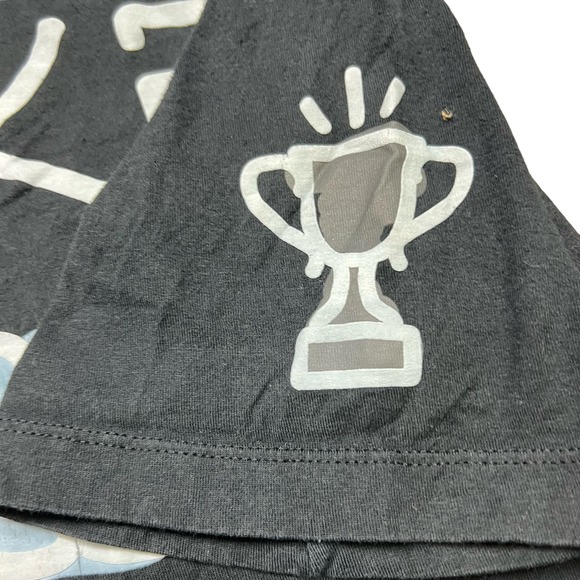 Nike Men's Size Large Doodleglyph T-Shirt Crew Black Short Sleeve 100% Cotton - Picture 7 of 9